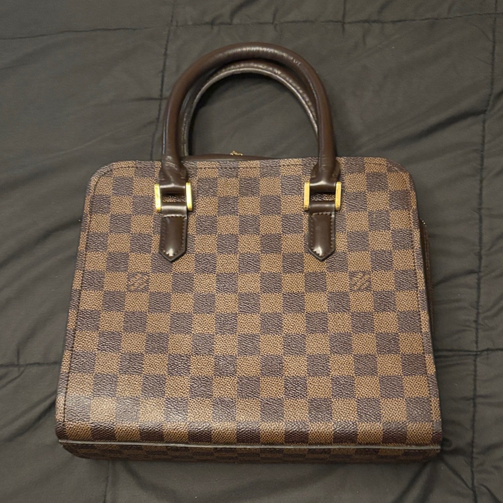 Louis Vuitton Triana Vintage Damier Ebene Handbag